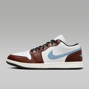 Nike Air Jordan Retro 1 Low White Blue Grey Brown Size 11 Mens FQ7832-142 New